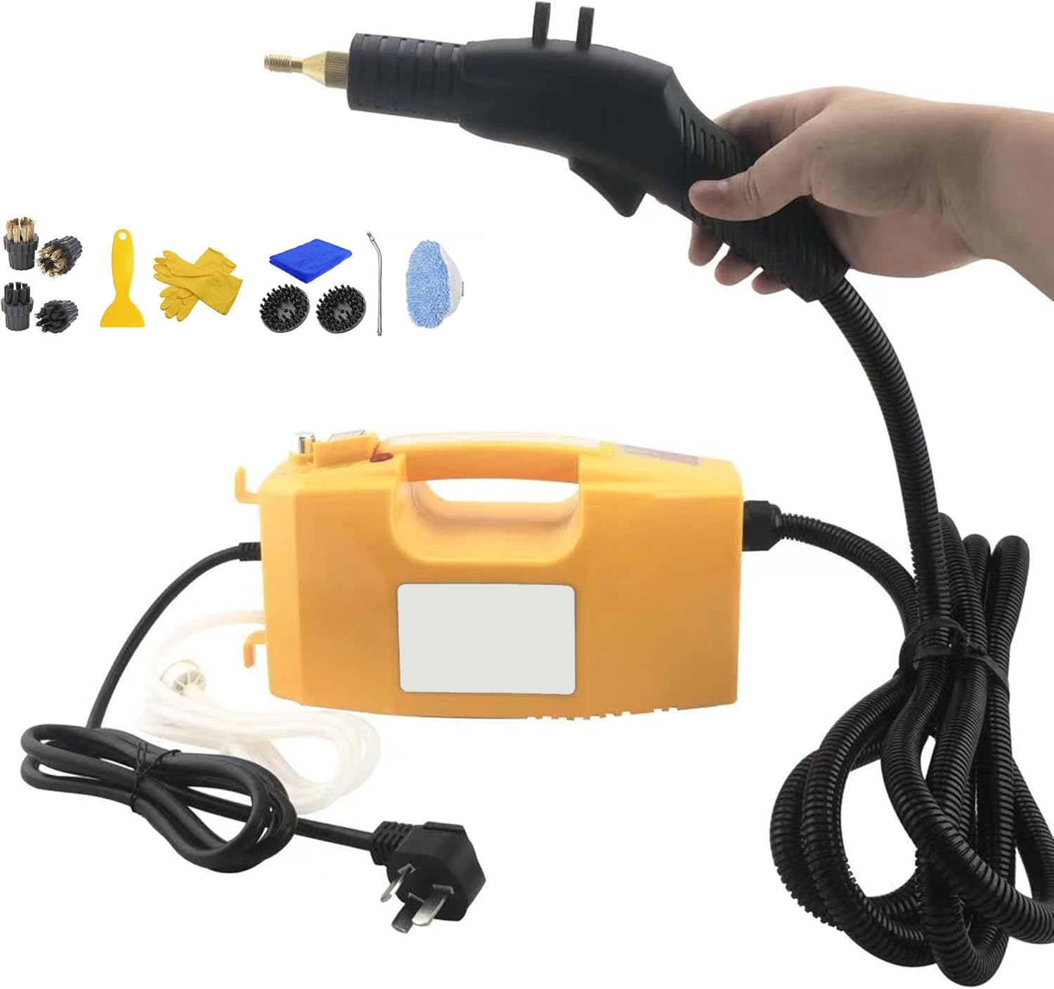 ZHDANB 2600W high Pressure steam Cleaner, steam Cleaner for Home, Adjustable steam, 20s Quick Heat-Up, Acid and Alkali Resistant, steam Cleaner for Bathroom, for Kitchen,Car OptionA-110V