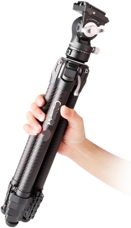 ZERO V Video Photography Carbon Fiber Tripod Quick Release Lightweight Travel Stand