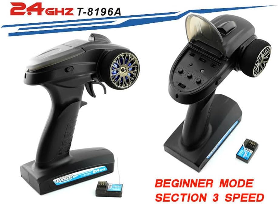 Nitro RC Cars for Adult 1/10 2.4G Professional Fast Drift Remote Control Car Two Speed Nitrogen Drive Truck 4WD 80KM/H Metal Chassis Gas Methanol Fuel Climbing Vehicle with Igniter (Black)