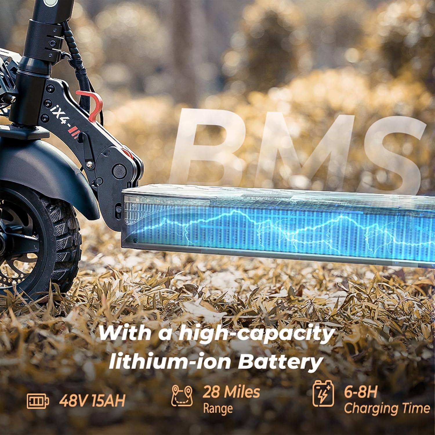 iScooter Electric Scooter Adults, 900W Motor E Scooter with 28MPH Top Speed & 25 Miles Range, 10