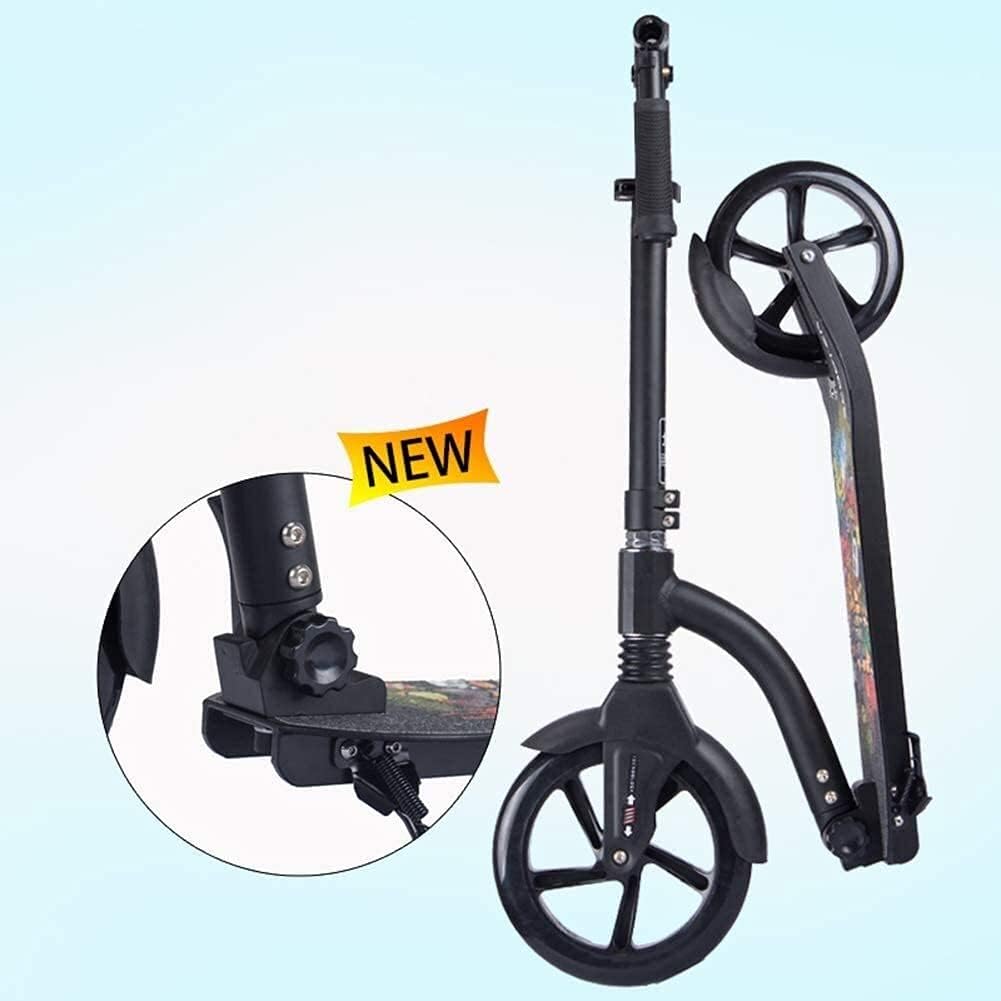 Scooters Kick Scooter for Adults Kids Foldable Unisex Adult Kick Scooters with Big Wheels Commuter Scooters Birthday Gifts for Women/Men/Teens/Kids Up to 100kg Non-Electric