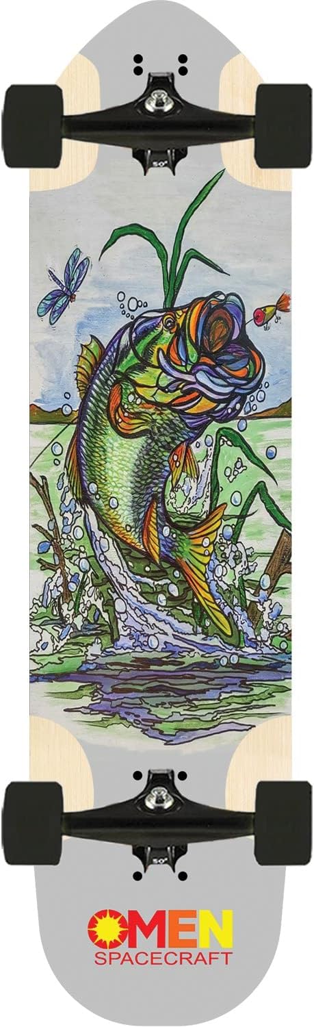 Giza BigMouth Longboard Complete Skateboard - 9.67