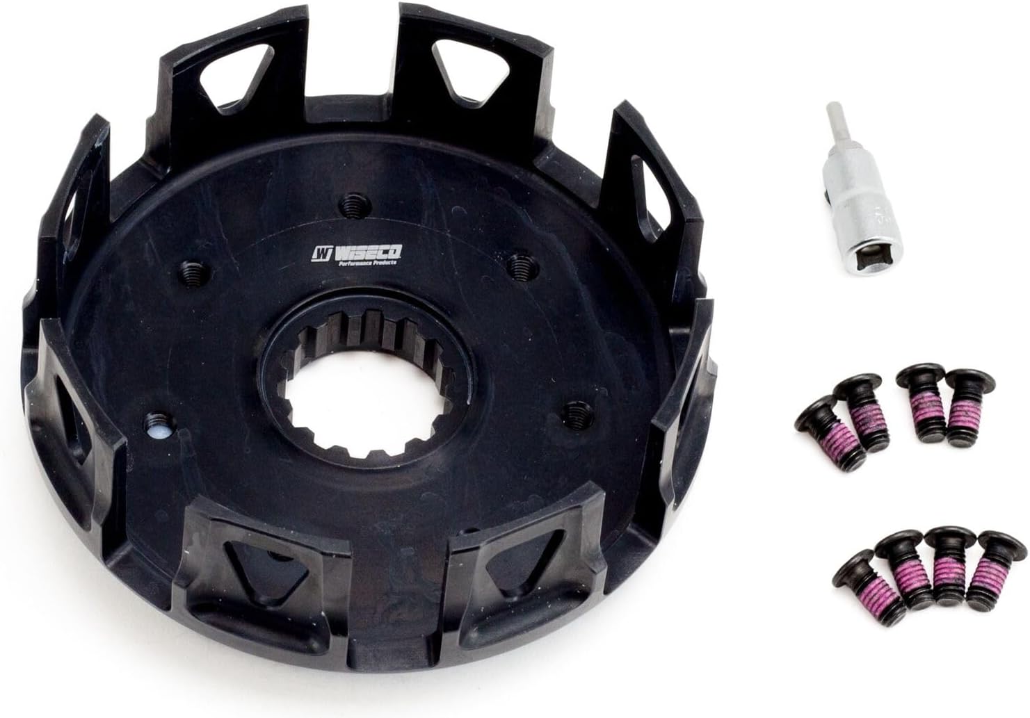 Generic Motorcycle & Scooter Replacement Parts & Accessories For Honda CRF150R, 2007-2009, Wiseco Forged Clutch Basket - WPP3038 - CRF 150R Index-TRF965-891, black