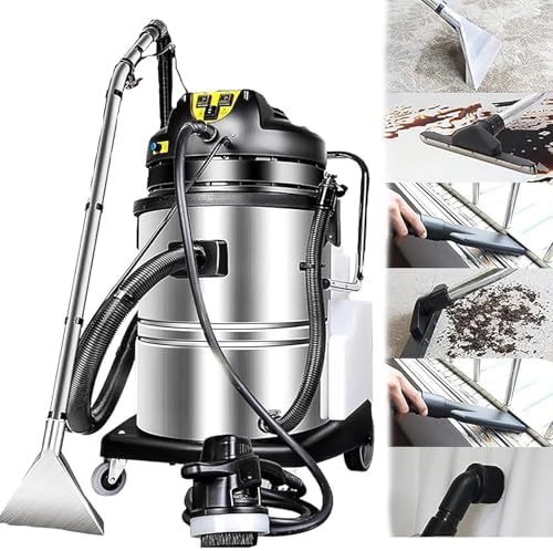 3 in 1 Carpet Cleaner Machine - 1000W Portable Deep Cleaning for Carpets, Rugs, Sofas & Curtains - Stainless Steel Household/Commercial 40L Capacity