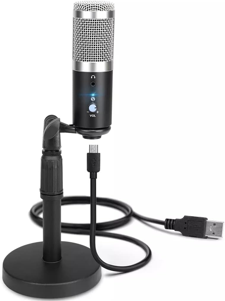 Desktop Metal USB Microphone, Professional Condenser Microphone, Suitable for Computer Notebook Streaming Media????