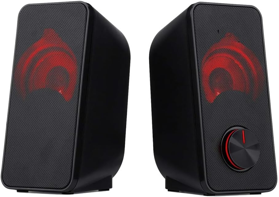 Gaming Speaker 2.0 Channel Stereo Desktop Computer for PC Home Notebook TV Loudspeakers