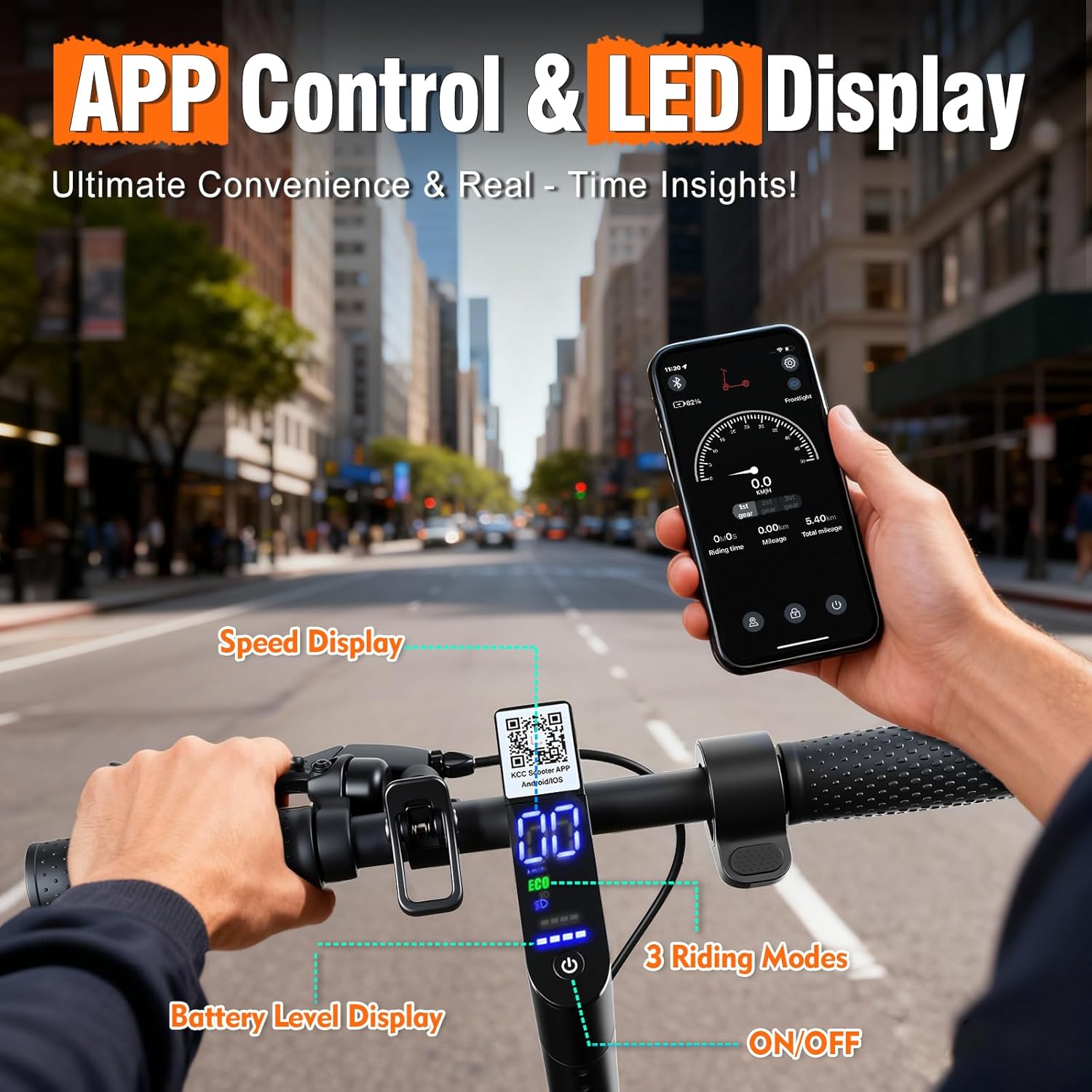 1000W Foldable Electric Scooter for Adults Teens | 10