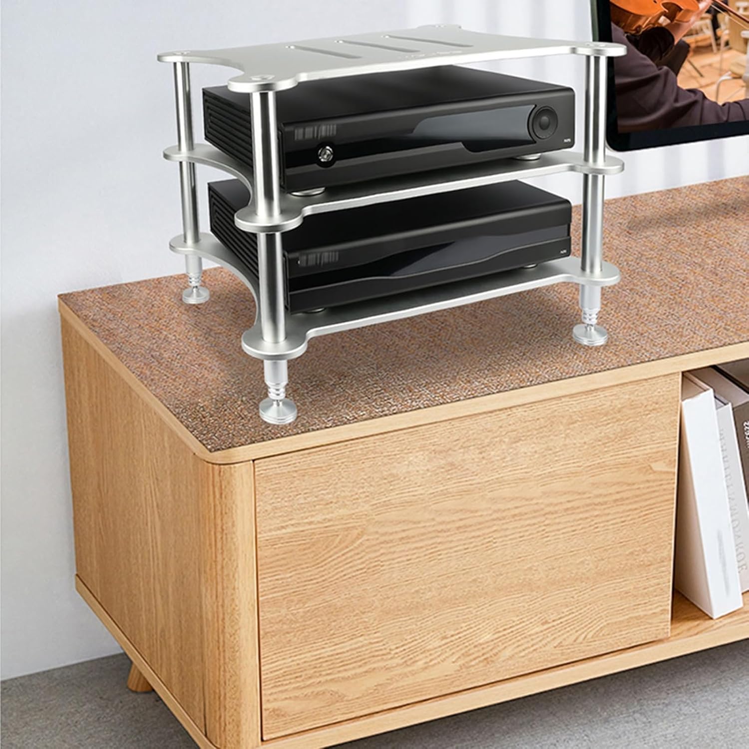 LYXWGRZD 3-Tier AV Media Stand