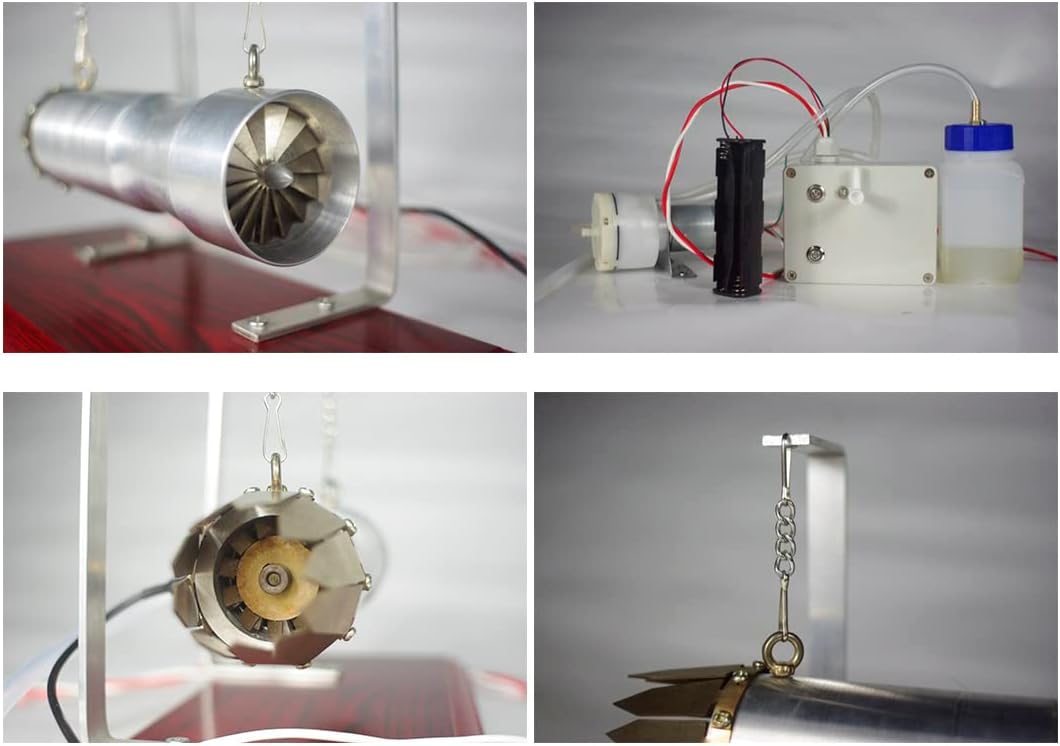Helixsun SKYMECHMAN AERO-Engine Mini Internal Combustion Engine Model, Aviation Jet Turbine Engine, Can Be Used As a Desktop Collectible Ornament