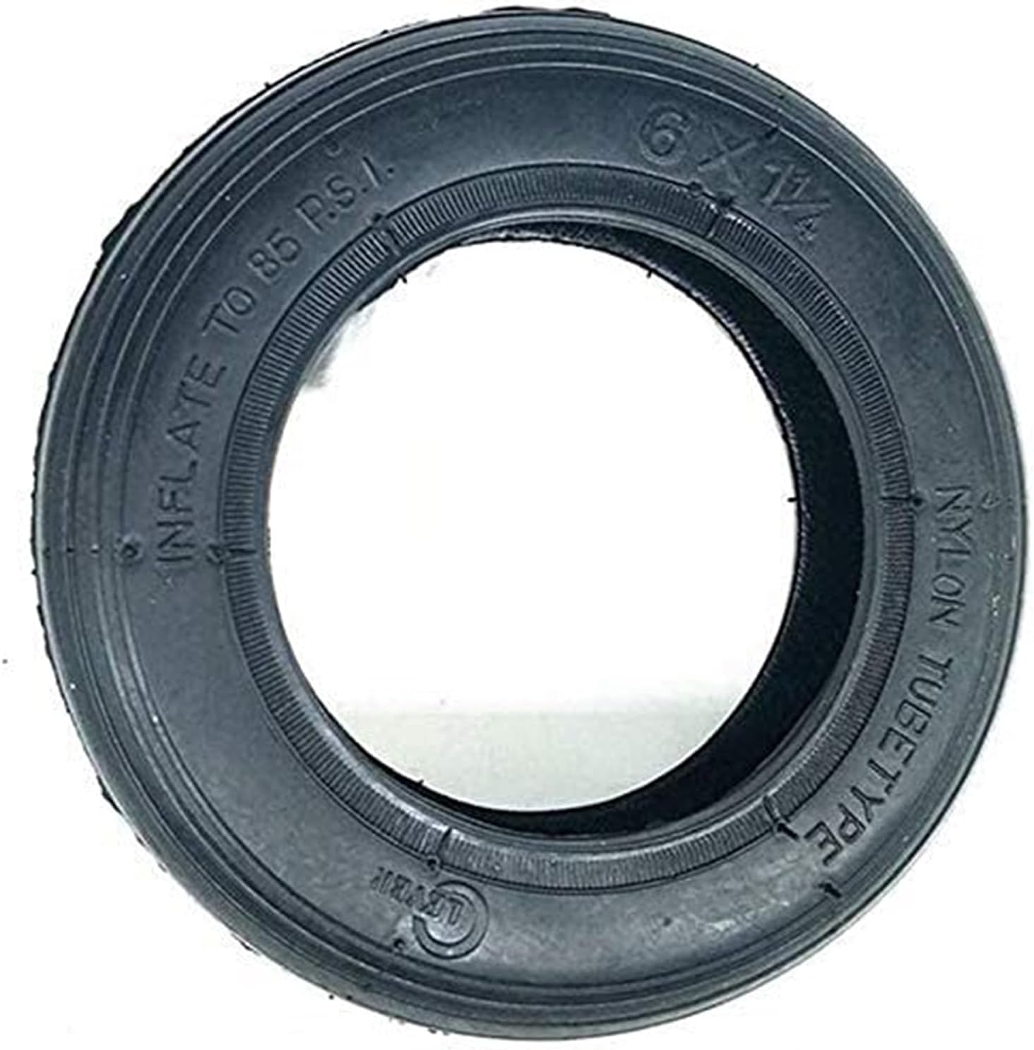 6-inch Explosion-Proof Solid Tires 6x1 1/4 Inner and Outer Inflatable Tires Suitable for Mini Electric Scooter Tire Replacement