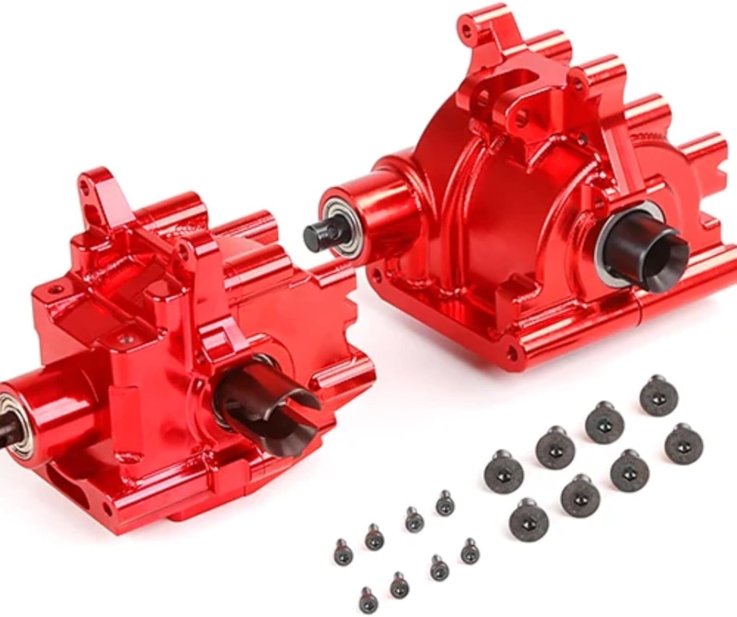 RC car Components Compatible with Losi 5ive T KMX2 for ROVAN LT 1/5 RC Car Upgrade Parts Aluminum Front Transmission Box Rear Transmission Box