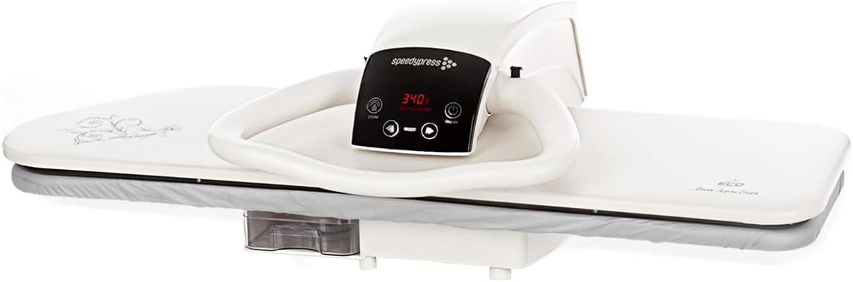 SpeedyPress 80HD Digital Steam Press - 32' XL Heavy-Duty Fabric Press Machine With Multiple Steam Settings, Fast-Heating, Water Filter