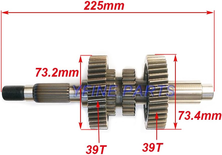 Reverse Gear Box Kit Assy Gearbox for WangYe GY6 150CC 200CC ATV Quad Bike UTV GO Kart Buggy(Gear Assy)