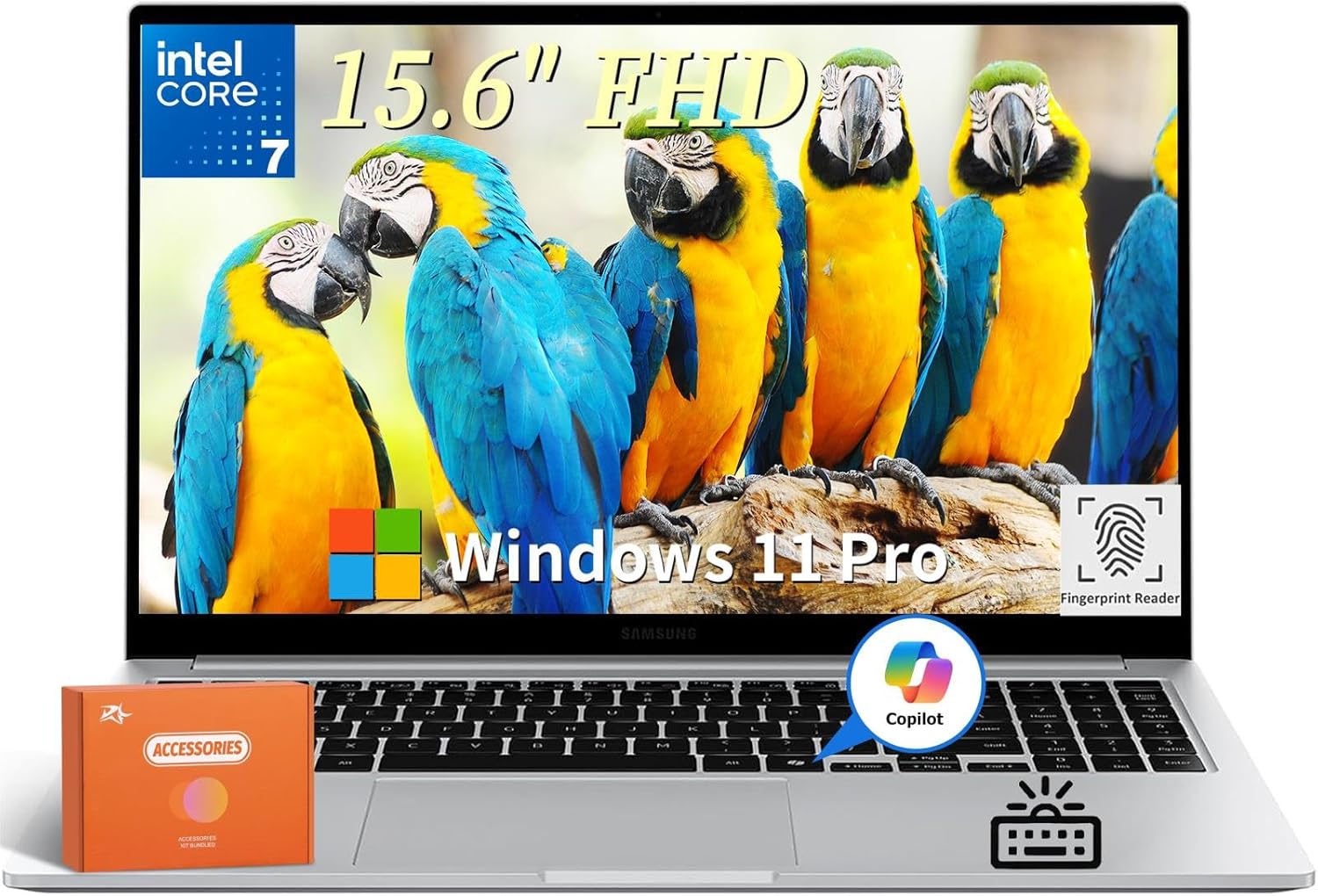 Samsung Galaxy Book 4 AI PC Business Laptop, Intel 10-Core 7-150U, 15.6