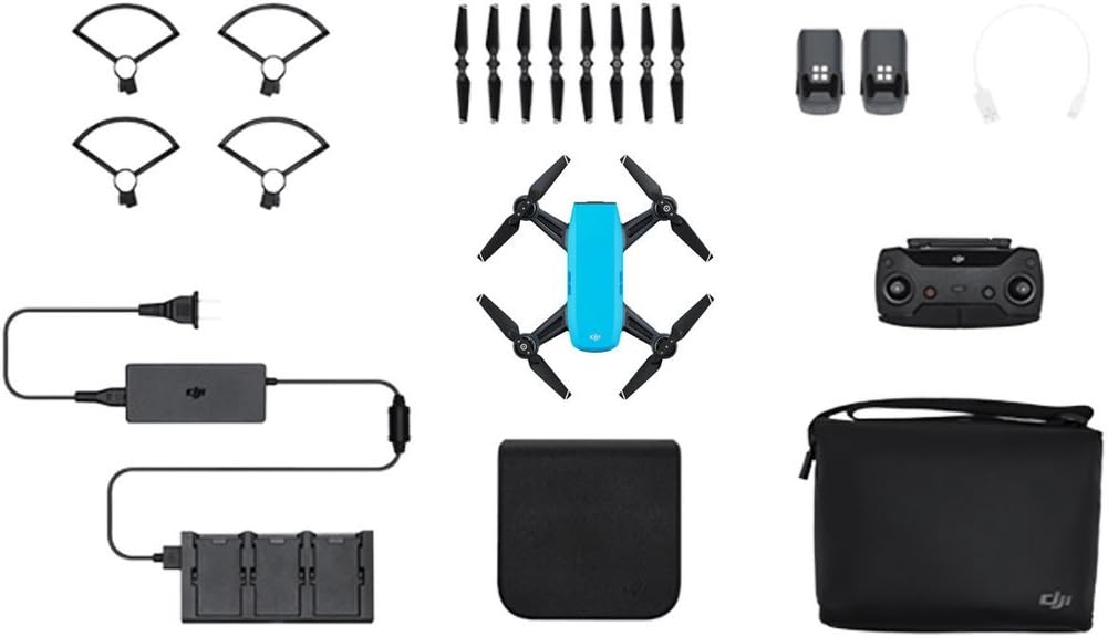 DJI Spark, Fly More Combo, Sky Blue