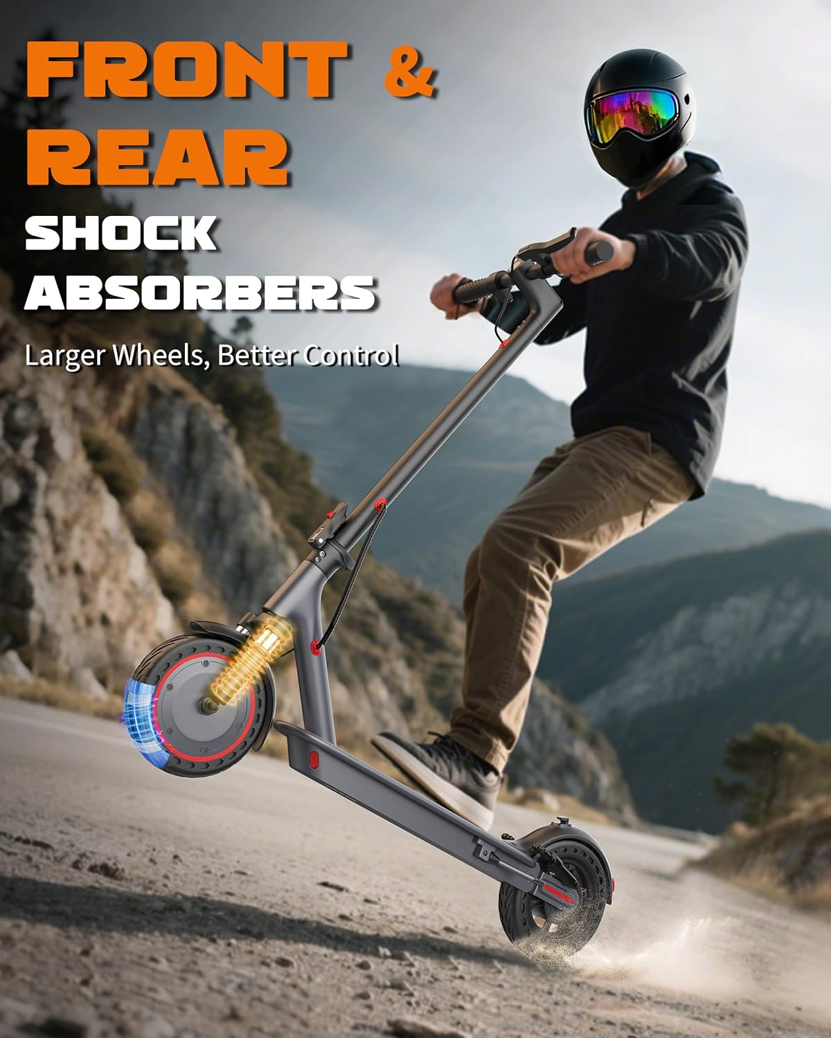 VOLPAM Electric Scooter, 350W/500W Powerful Motor, 8.5