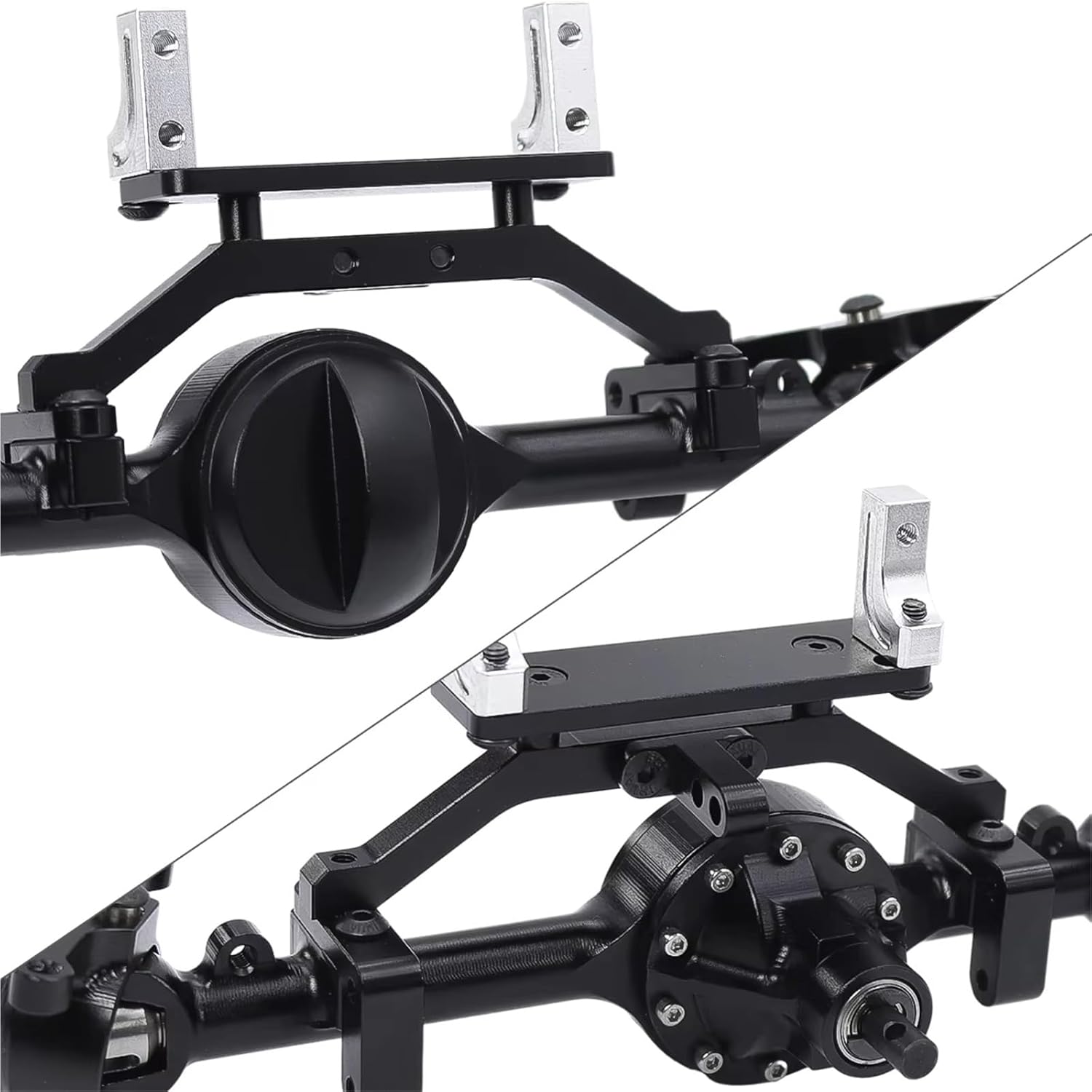 RC Car Parts for Gelande II for TF2 D90 D110 for Yota II 1/10 Axle Front and Rear Straight Complete Axels Replacement RC Crawler Car Upgrades Parts(Set)