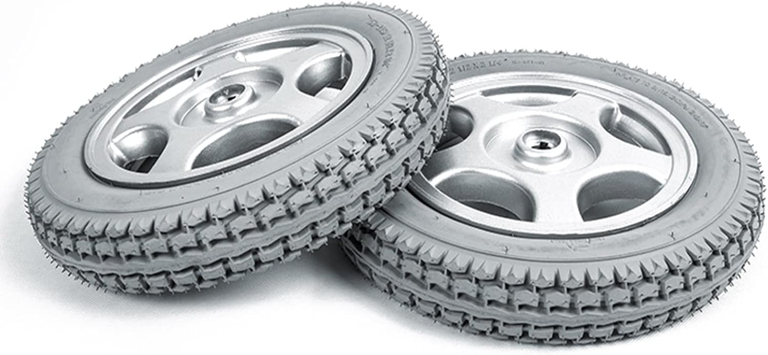 12 Inch Electric Wheelchair Accessory Rear Wheel, Non-Slip Rubber Wheel, Non-Pneumatic Tyre