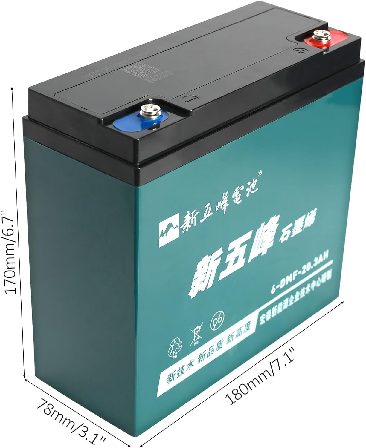 6 Pack 12V 20AH SLA Battery with Charger and Battery Box for Electric Scooter ATV Go Kart UTV Razor Pit Dirt Bike 6-DMF-20 6-DZM-20 6-DZF-20 Rechargeable Sealed Lead Acid Battery Kit