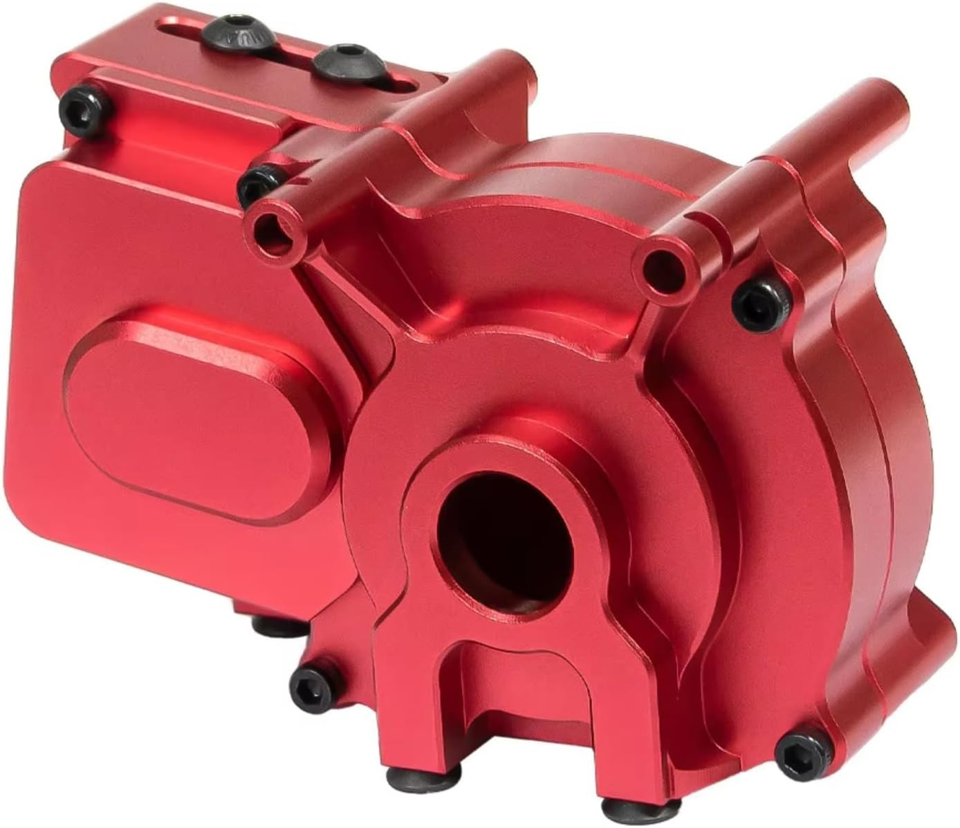 for Arrma 1/8 6S for Kraton for Outcast Big for Rock 1/7 for Mojave Fireteam Metal Center Transmission Gearbox Upgrade Parts RC Car DIY Parts(Red)