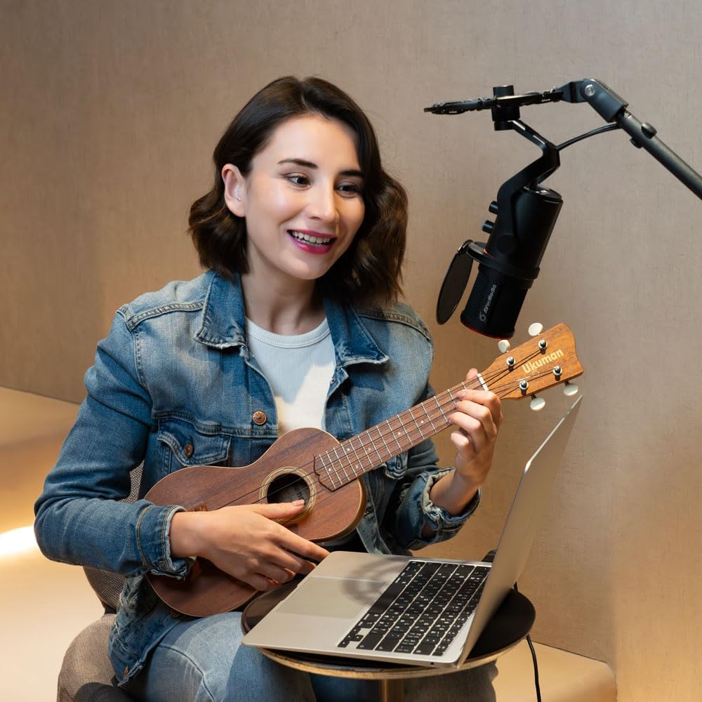 AverMedia Live Streamer AM350 USB Condenser Microphone for Streaming, Podcast, Gaming, Vocals, ASMR, Laptop, PC