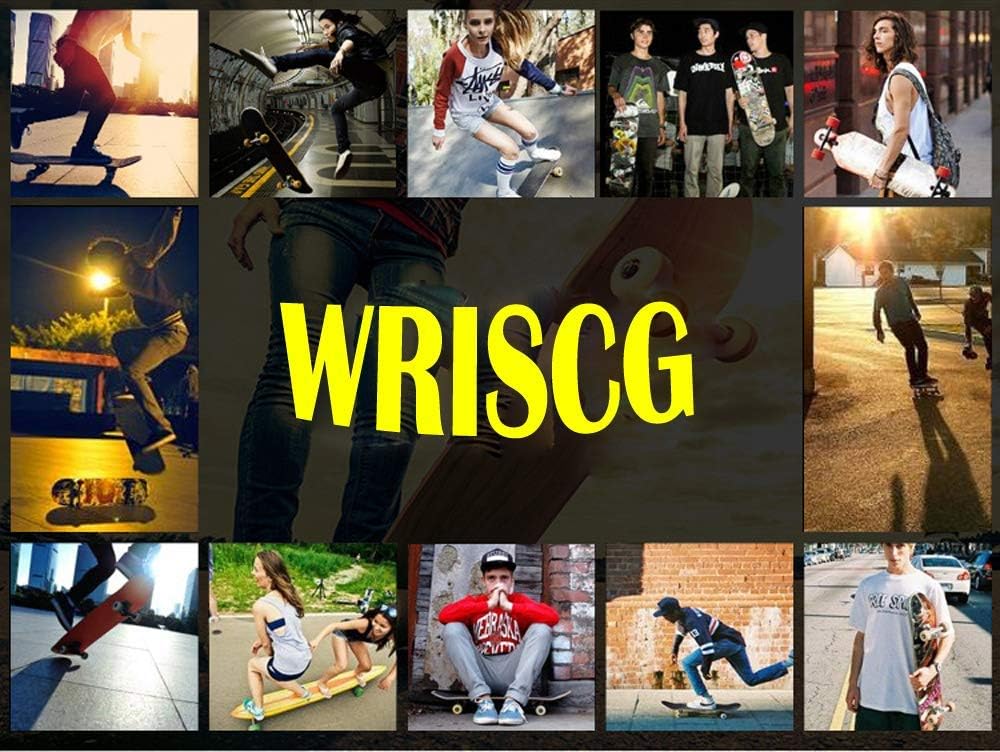 Longboard Double Kick Skateboard Dancing Cruiser Maple Complete Board 107×23cm Drop-Through Freeride Skating Cruiser Boards High-Speed ABEC-9 Bearings for Youths Adults Kids Beginners (D)