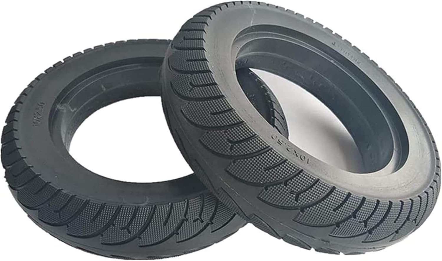 Electric Scooter Tire, Rubber Tire Scooter,Non- slip Wear- resistant Thick Rubber,Maintenance-free- Scooter Parts Tire Replacement Scooter tires (Color : Black)