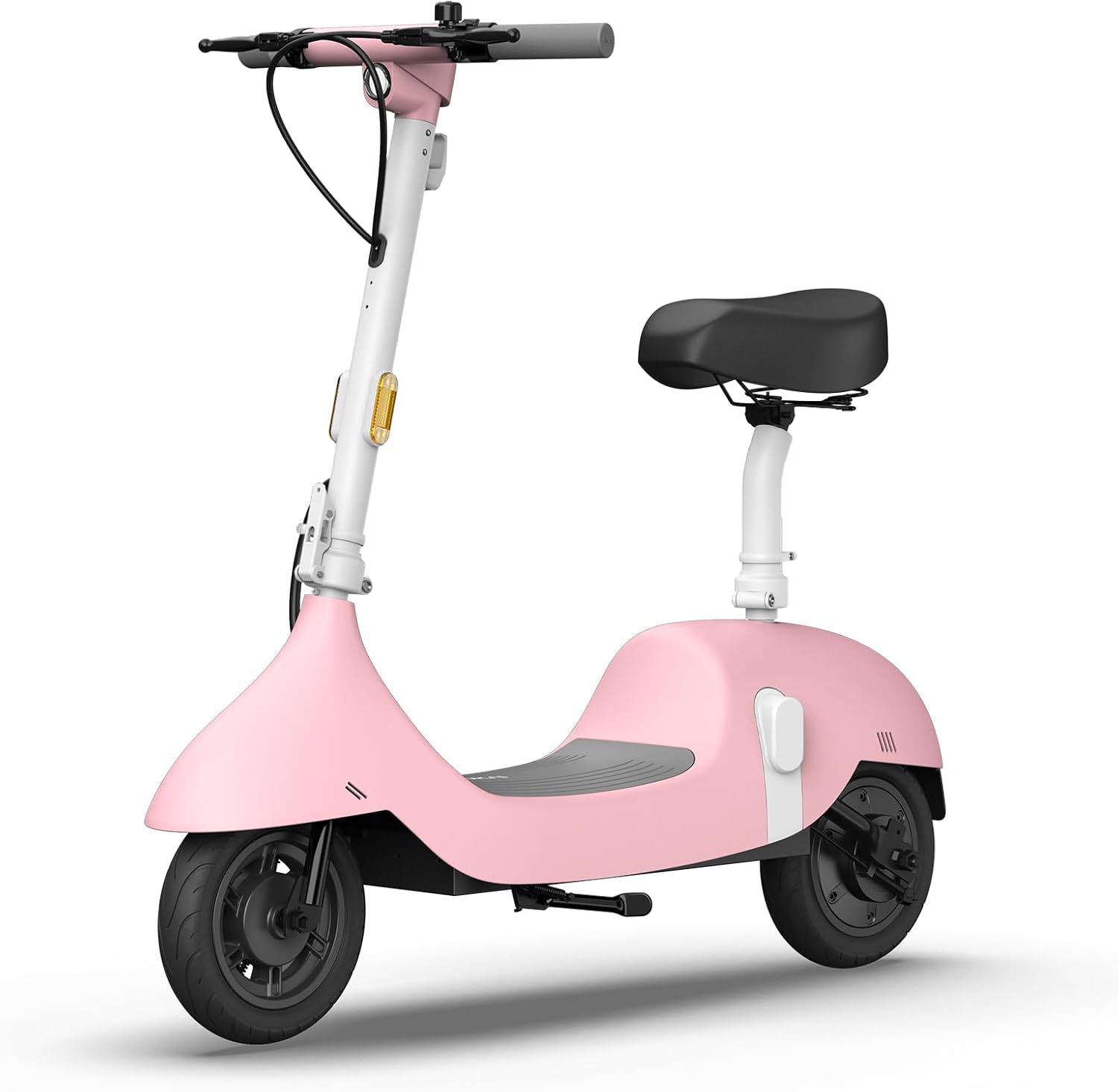 OKAI Ceetle Electric Scooter with Seat, Up to 35 Miles Range 15.5MPH, Stylish Moped Scooter for Adults,10 inch Vacuum Tires, UL 2272 Certified, EA10C Pro