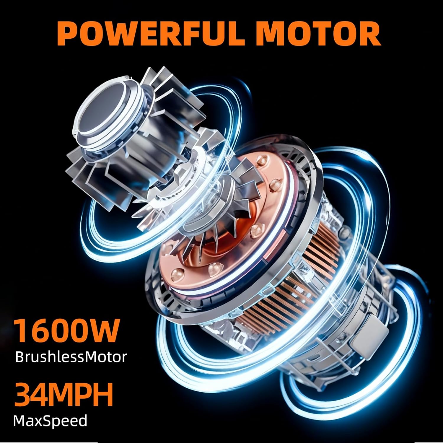 Ultimate Electric Scooter for Adults 1200W/1600W Motor 34 Mph Top Speed with Miles Long Range Features Dual Braking Cruise Control Dual Suspension Foldable E Scooter with Smart LCD