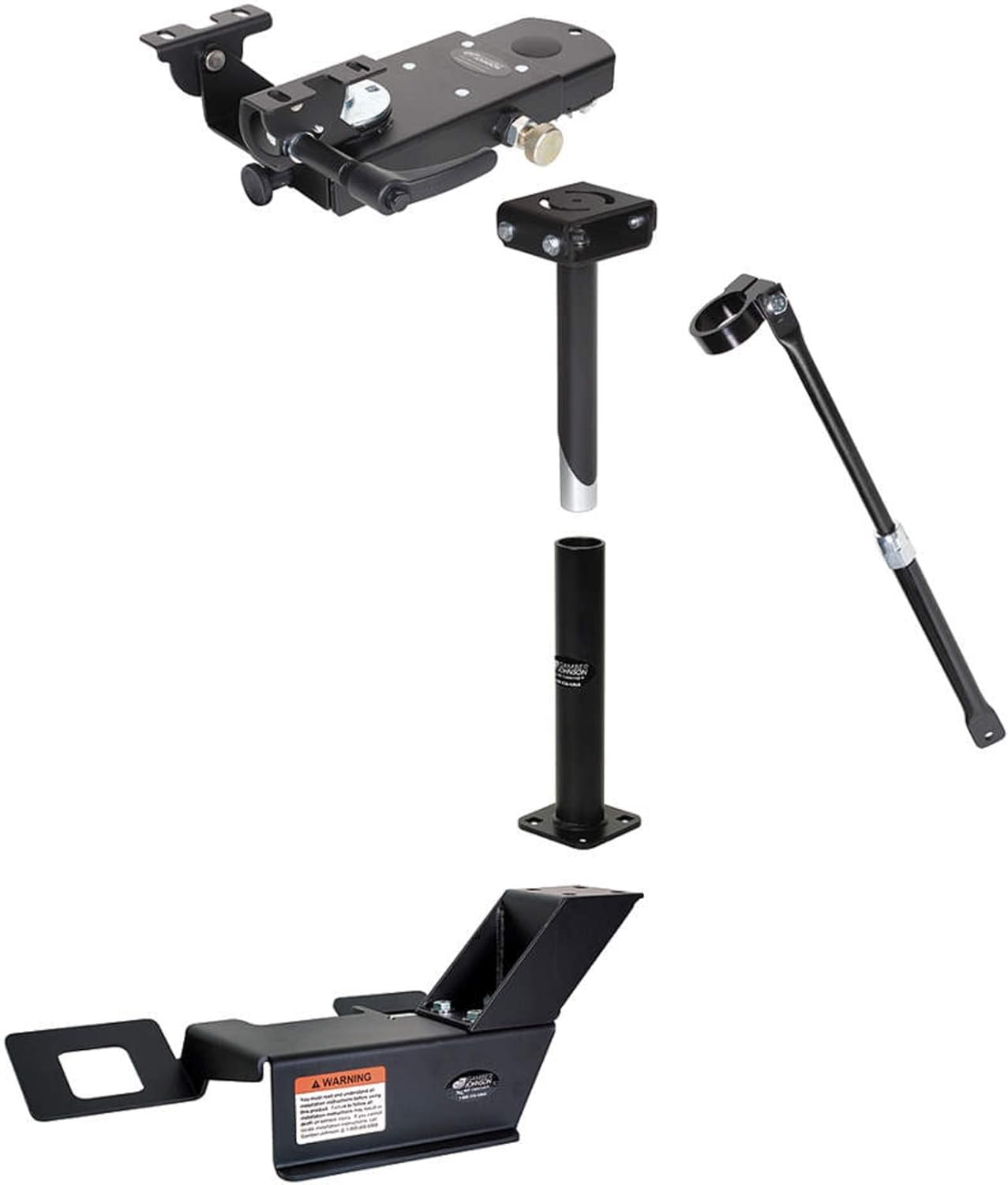 Computer Mount Kit, Black, Ford F250-F750