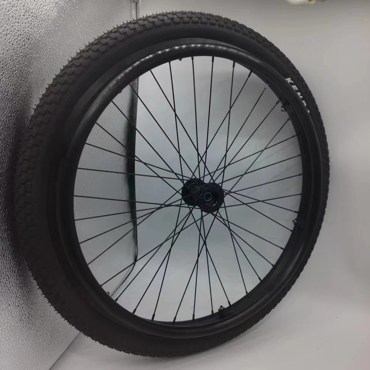 24 Inch Pneumatic Wheels Replacement Parts for Sports Wheelchair 1 Pair, 21×1 (25-540) Quick Release Rear Wheels with Handrim