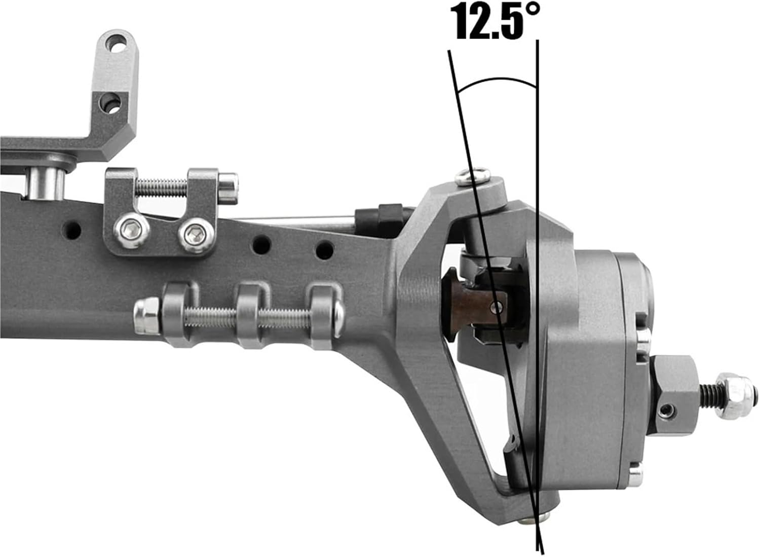 1/10 RC Crawler All Metal Front and Rear Portal Axle for Axial for Capra 1.9 UTB AXI03004 Buggy F9 for Wraith 90018 RR10 Upgrade Part(GY Front Rear Axle)