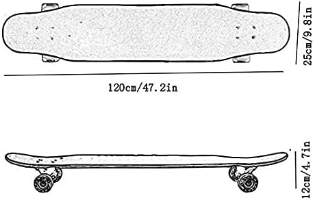 Four-Wheel Skateboard Dance Board for Beginners Professional Standard Double Kick Board Suitable for Adults and Teenagers
