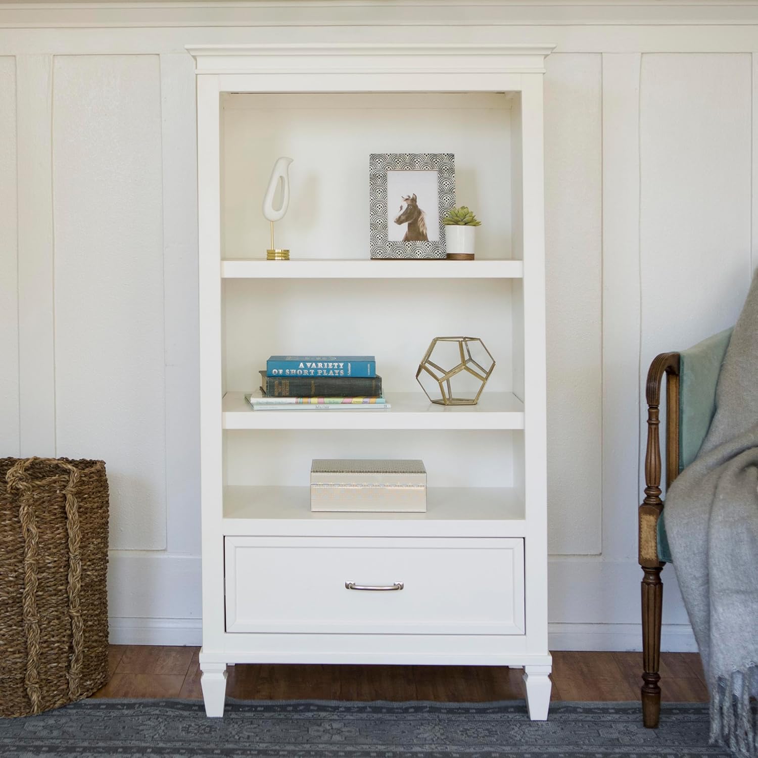 Namesake Darlington Assembled Bookcase in Warm White