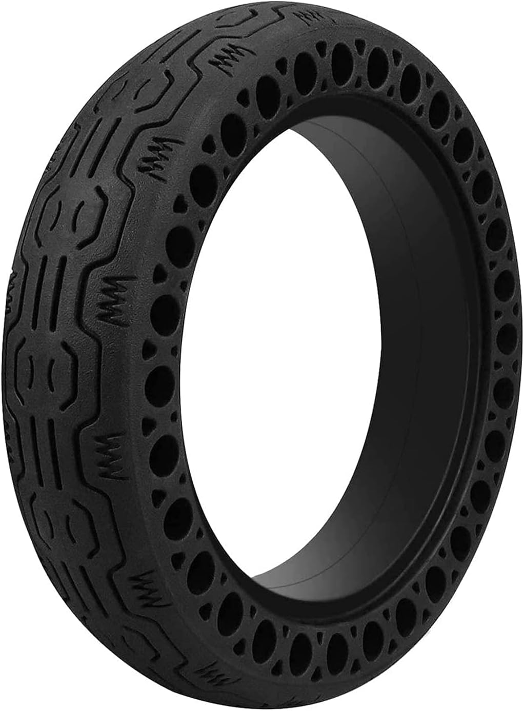 Electric Scooter Solid Wear-Resistant Tyre + Tyre Lever, Non-Slip Honeycomb Tire, Simple Installation Energy Saving Tubeless Tyre No Need Inflation