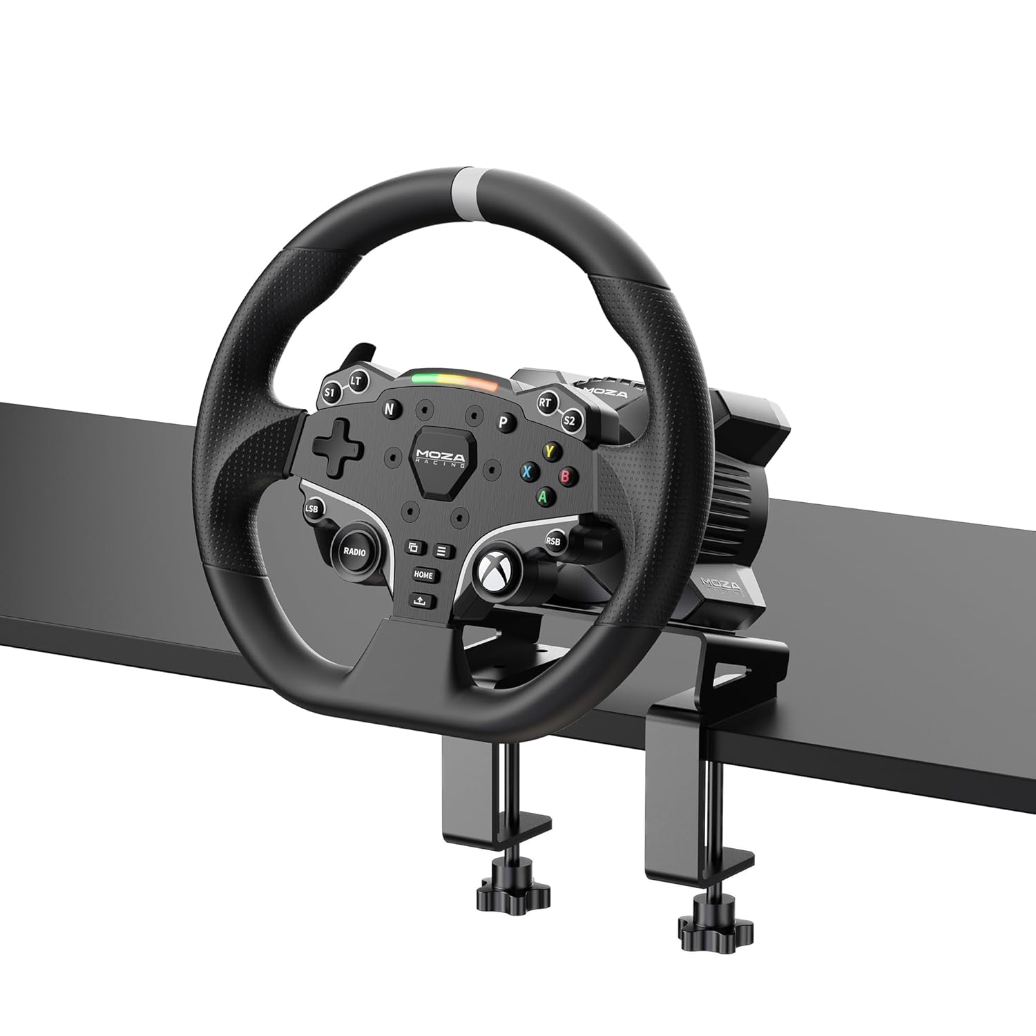 MOZA R3 Steering Wheel and Pedals Kit for Xbox(official Licensed) & PC: 3.9Nm Direct Drive WheelBase, 11-inch Racing Wheel, Pedals and Desk Clamp All-in-One Gaming Racing Simulator