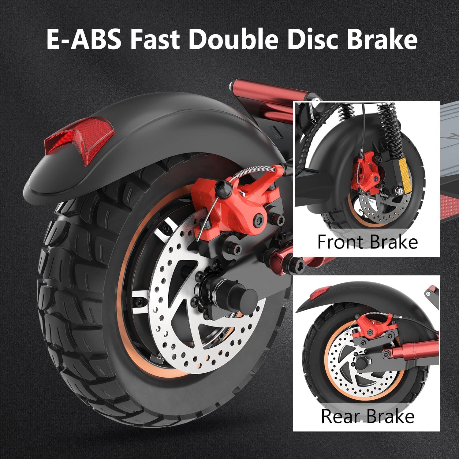 Electric Scooter Peak 1000W 28MPH & 20-40KM, 12.5Ah, 10
