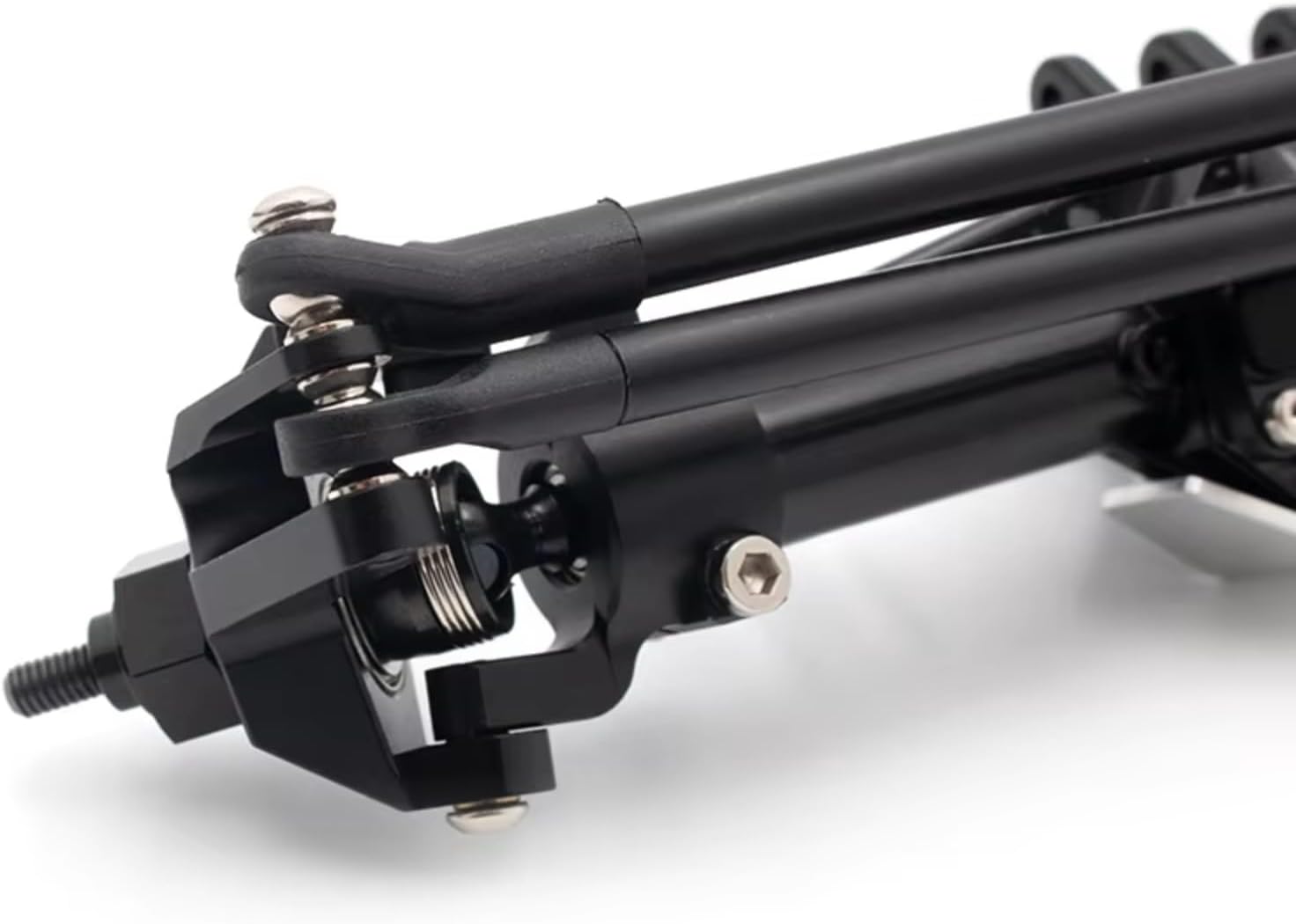 RC Axle Models For Axial For SCX10 II 90046 90060 1/10 Model Car Metal Front Rear Piece Axle Tube Upgraded Parts RC Crawler Accessory(Front)