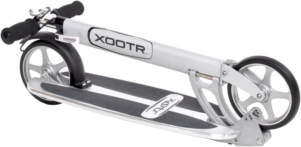 Xootr Street Teen/Adult Kick Scooter - 800+lb Capacity - Life Long Backing - QuickClick Latch Folding Mechanism - Front & Rear Brake
