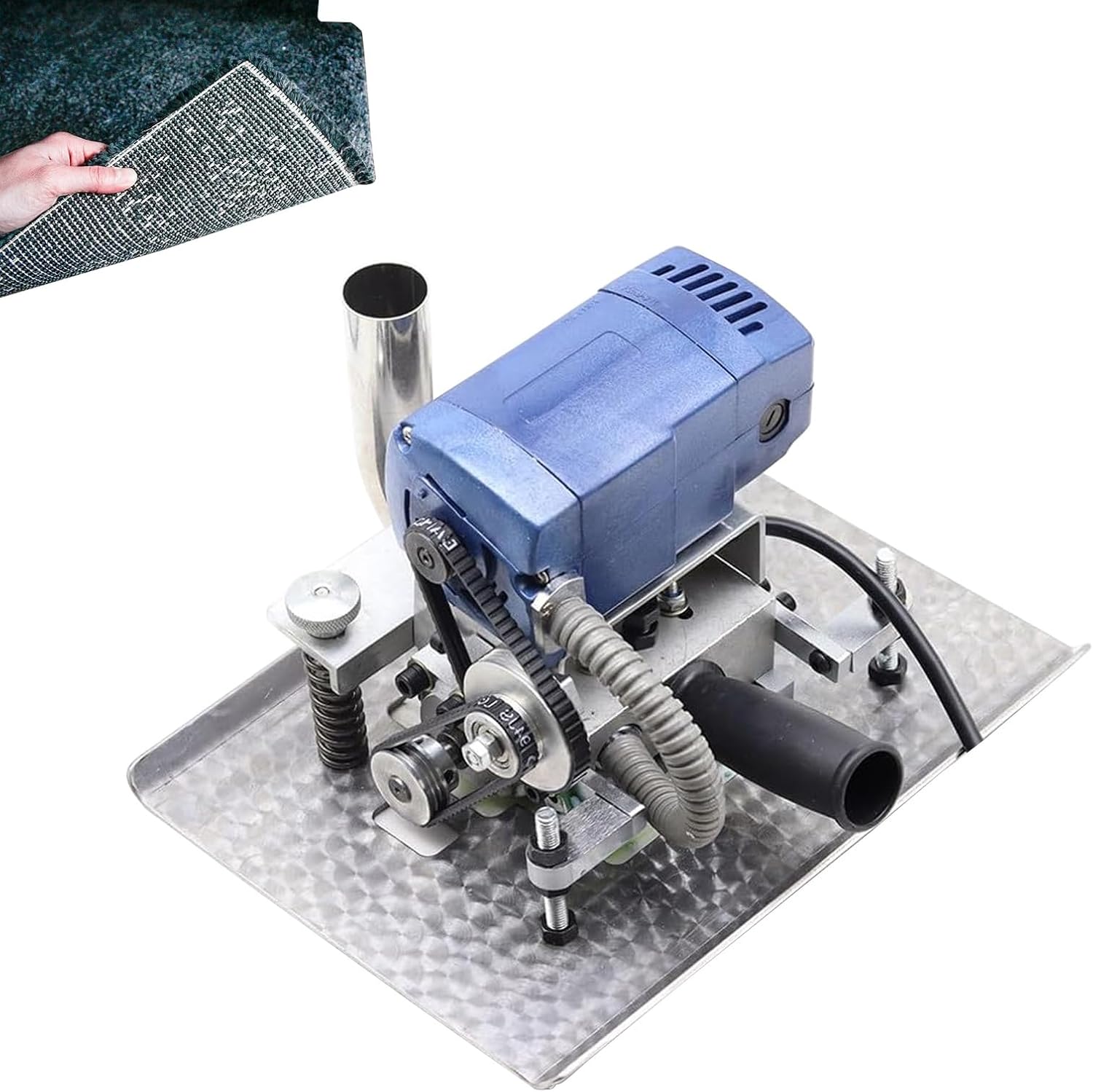 Portable Carpet Shearing Machine, 500W Electric Rug Tufting Tool, 3-in-1 Rotating Blade for Carpet Making, Ideal for Rug Cleaning and Shearing, Lightweight Design