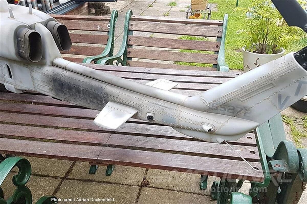 Cobra Navy AH-1W 700 ARF RC Helicopter Fuselage AH-1 Gray with Scale Rotor Head