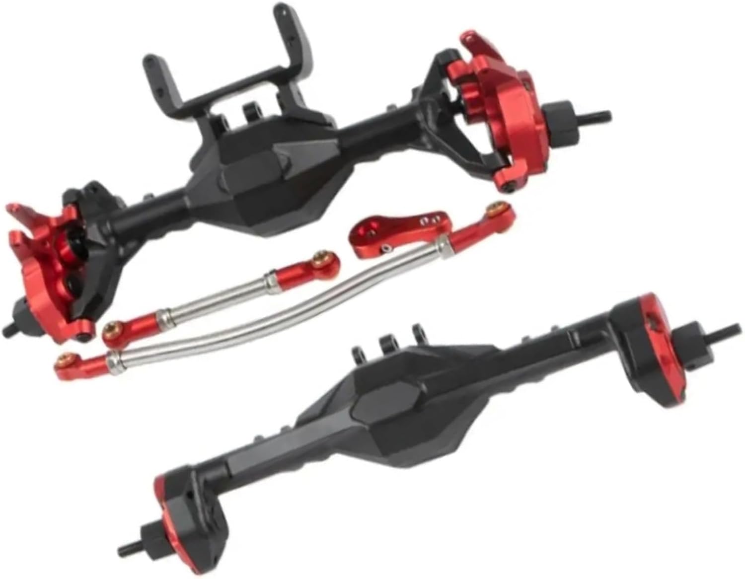 RC Vehicle Axles Compatible with Axial for SCX10 1/10 RC Car Part Aluminum Alloy Front Rear Axle RC Car Upgrade Accessories RC Car Modification Parts