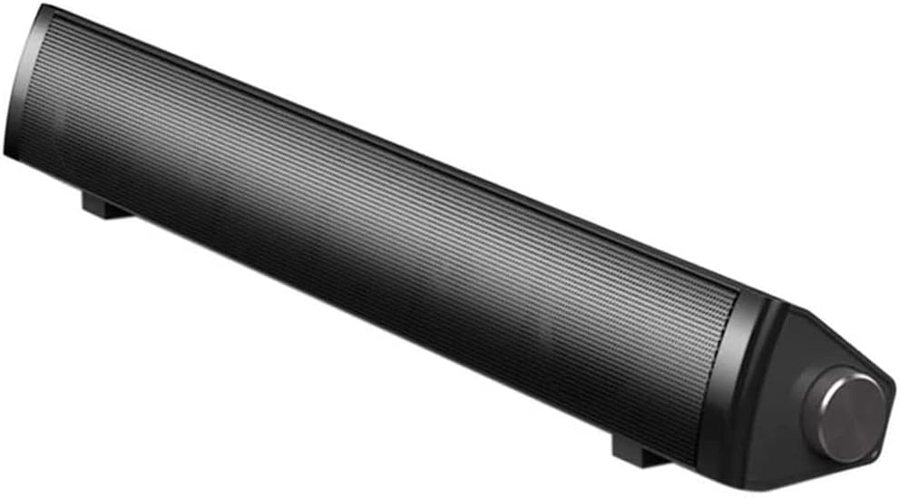 Computer Speakers, Wired Computer Sound Bar,USB Powered PC Speakers (Color : Black)