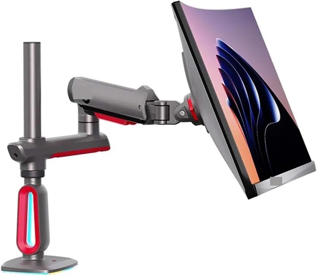 G80 L70 F6 E7 with RGB 32-60 inch gaming monitor stand mechanical arm desktop elevated screen rotating aluminum clip ring(F7)