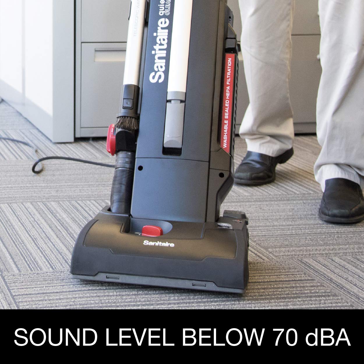 Sanitaire MULTI-SURFACE QuietClean® Upright Commercial Vacuum SC9180D Black