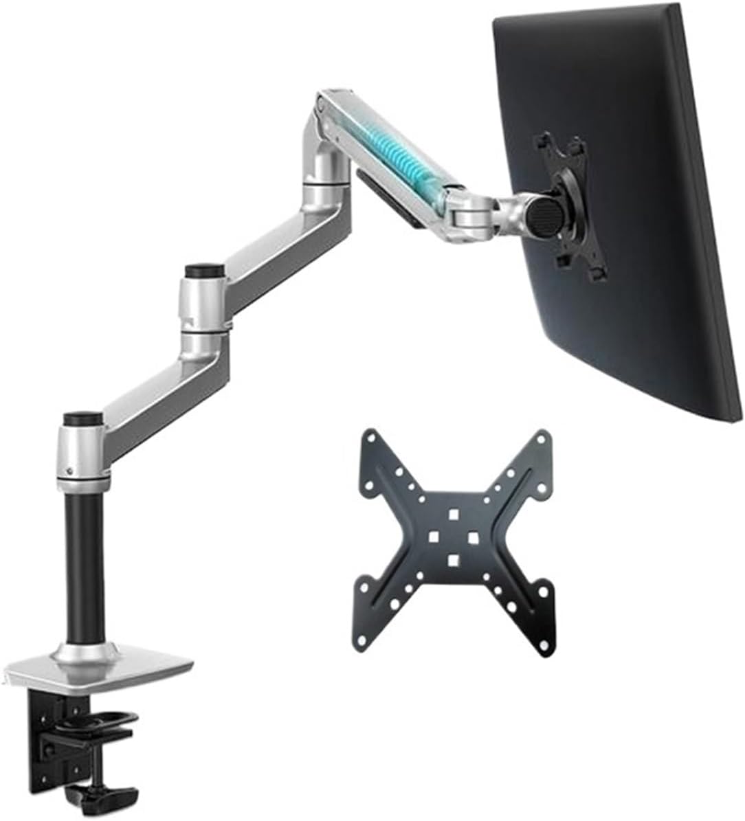 DL-8013 Mechanical Spring 3-11kg 3 Long Arm Clip Grommet 100x100 75x75 Laptop Desktop Mount 17