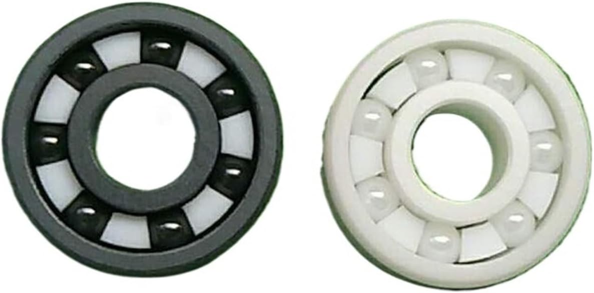 Roller skate bearing FULL CERAMIC 608 Inline Speed Skating Bearing White Black 7-bead 608rs PS CITYRUN Professional Indoor Speed Track Race 16pcs Skating shoe bearings ( Color : 16pcs Black Ceramic )