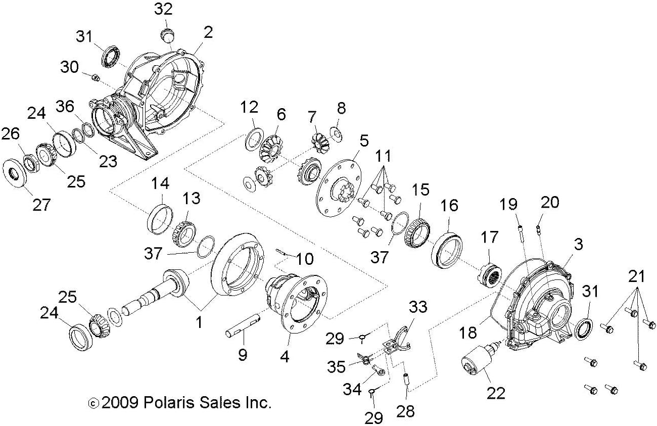 Polaris 2411634 Differential Lock Solenoid RZR Ranger 900 800 Crew 2410368