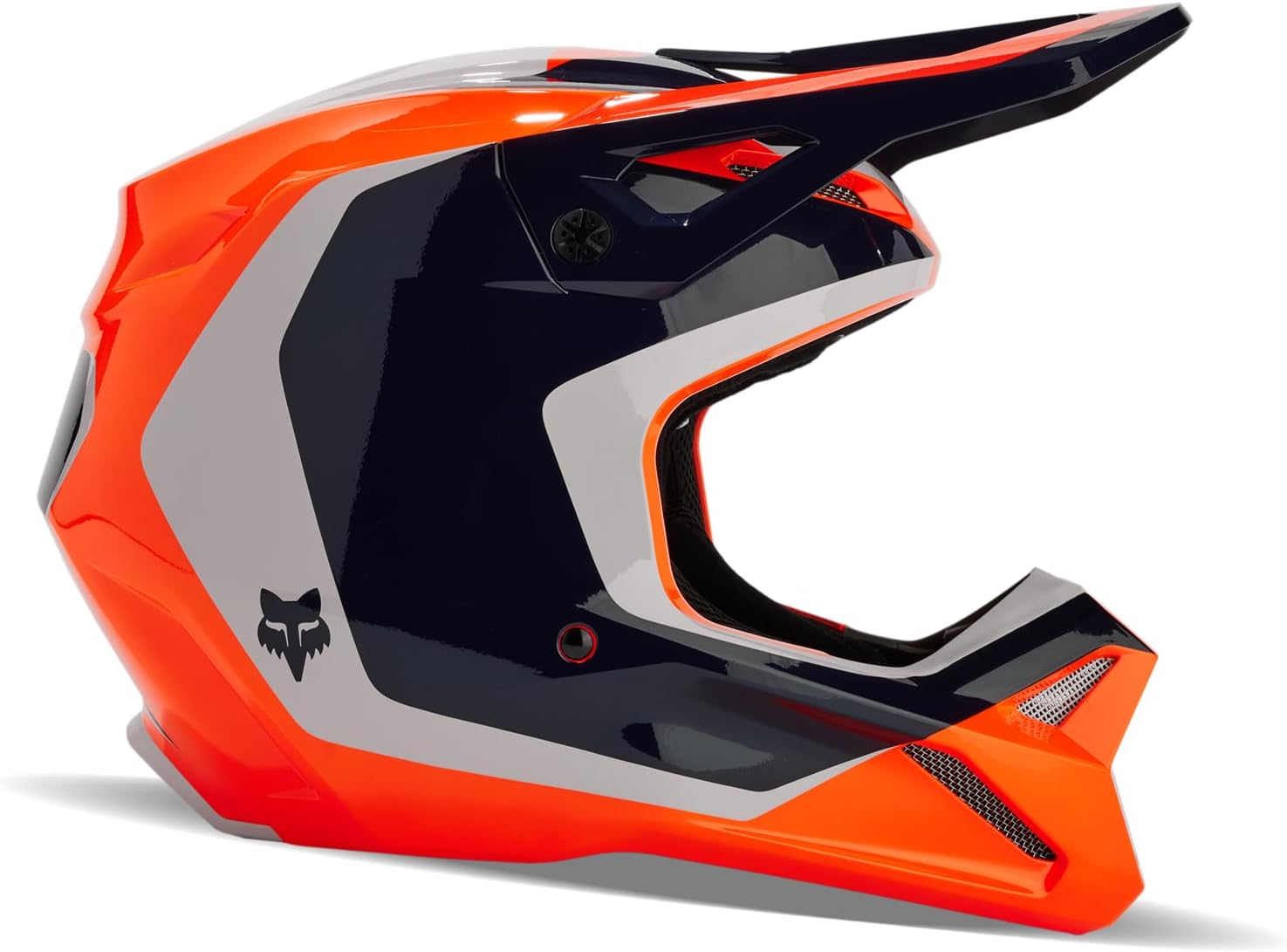 Fox Racing Unisex V1 Motocross Dirt Bike Helmet, Fluorescent Orange, X-Small