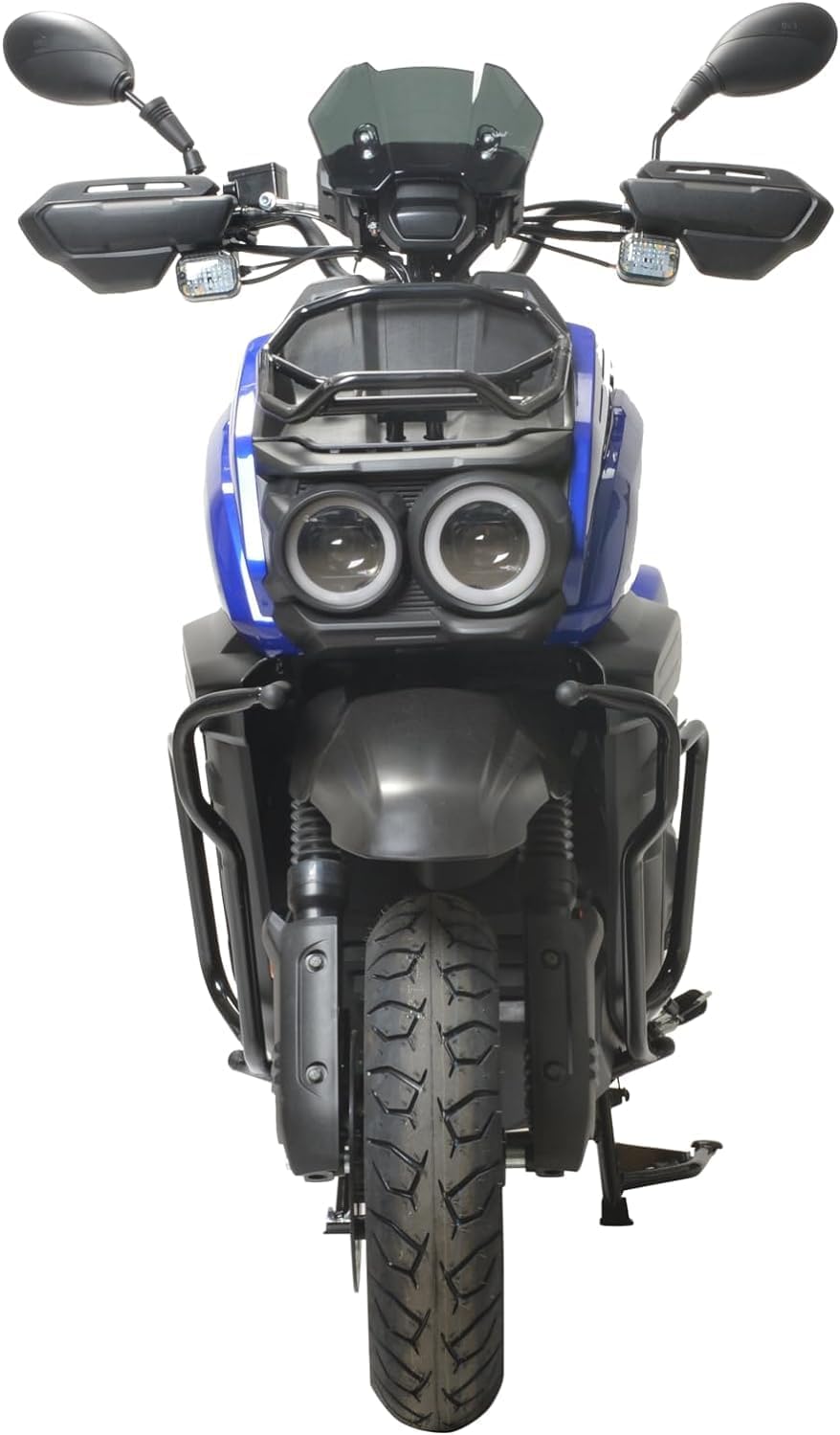 HHH Tank 150 Moped Gas 150cc Scooter 150cc Motorcycle Fully Automatic Adult Bike Street Motorcycle with 12 inch Aluminum Wheels ( White )